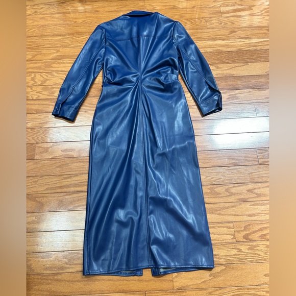 Zara Midi Leather Dress - M - Picture 5 of 5